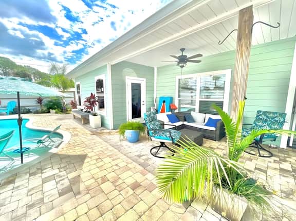 Walk to Beach |  Two Fins Up | Private Pool | Golf Cart | Panama City Beach
