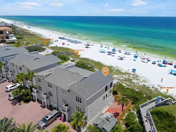 30A Beachfront | Pool  | Spooky Palms  | Sleeps 10 | Gulf View